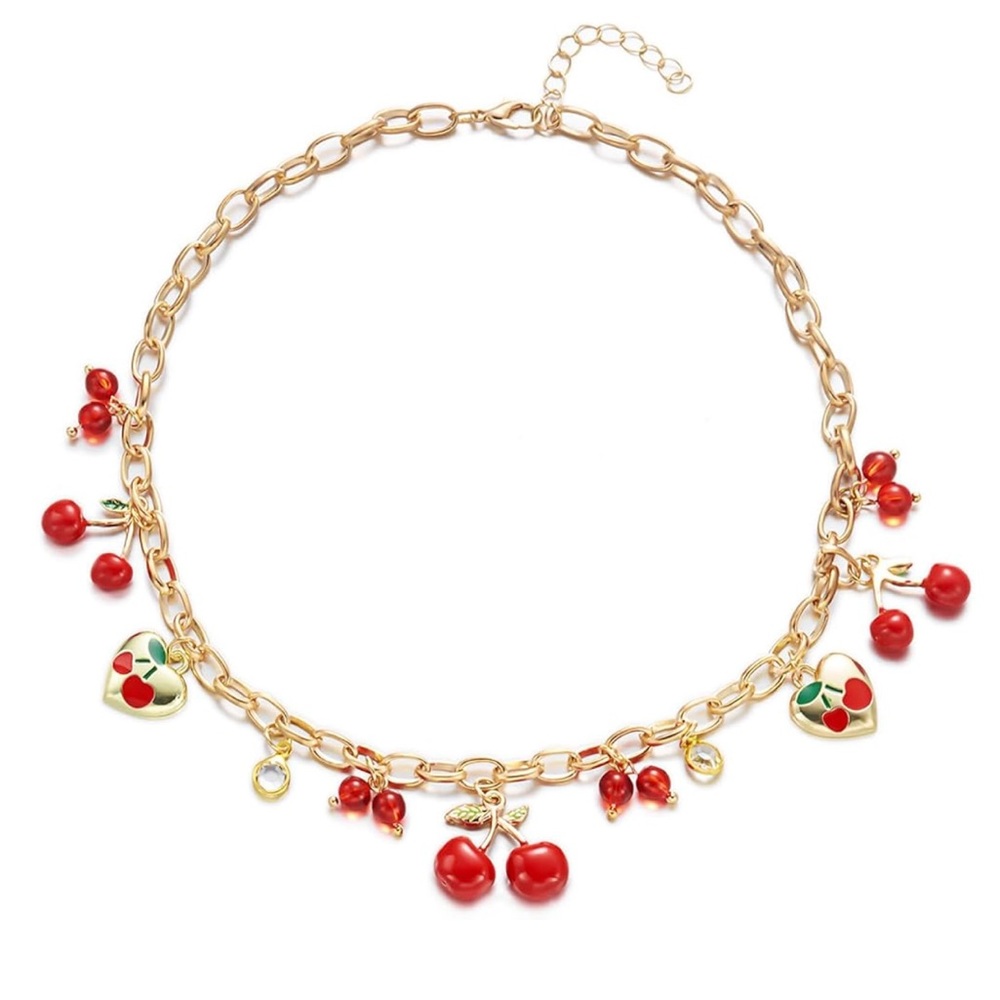 New Cherry 🍒 Garden Charm Necklace